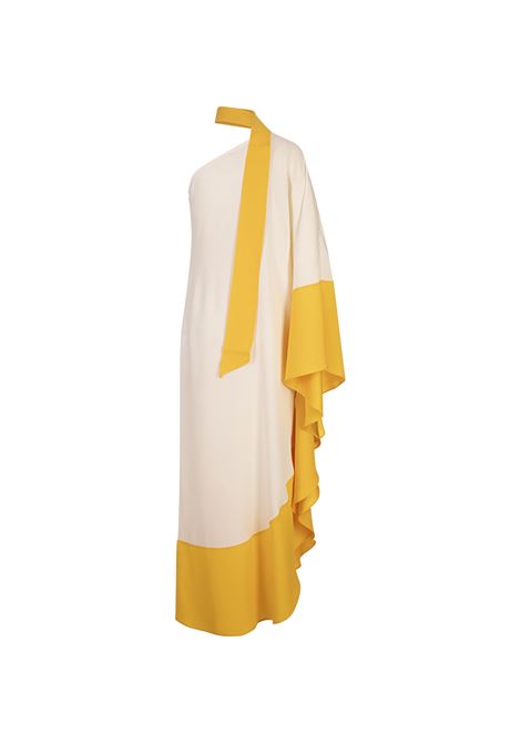 Olympia Dress In Ivory and Lemon TALLER MARMO | TM-PF2509-147LATTE-LEMON